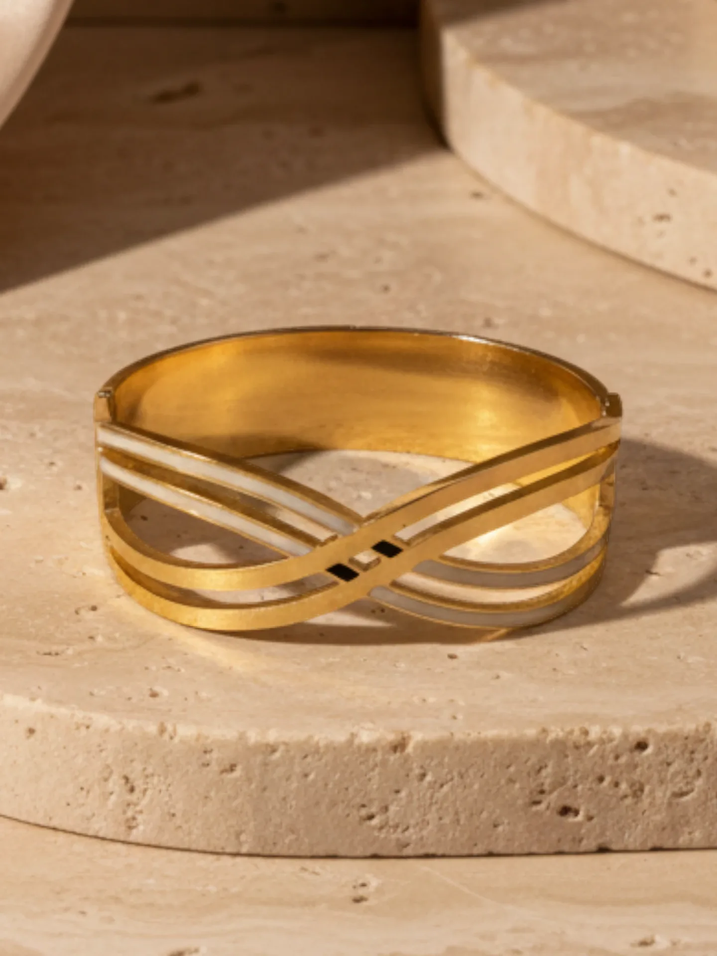 Gold-Tone Infinity Cuff Bracelet