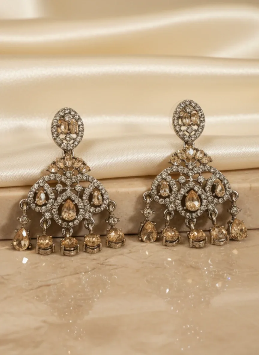 Kashmiri Style Chandbali Earrings